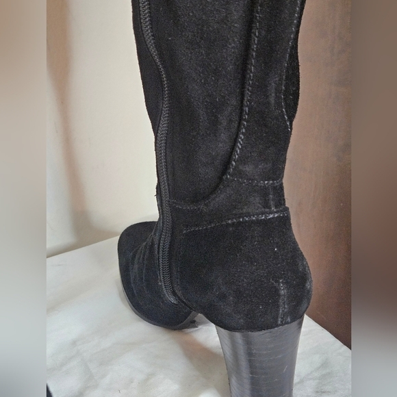 Stuart Weitzman calf boots black suede - Picture 14 of 15